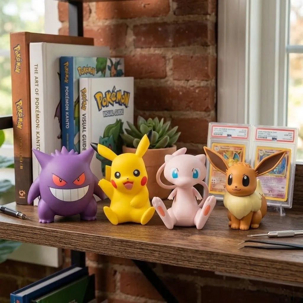 Pokémon Select 4 Pack Deluxe Vinyl -Gengar Pikachu Mew Eevee-