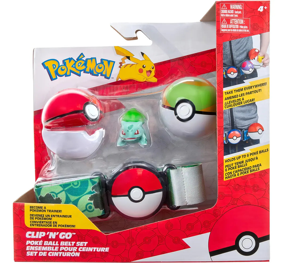 Pokémon Battle Clip´N´Go Set de Cinturón Bulbasaur