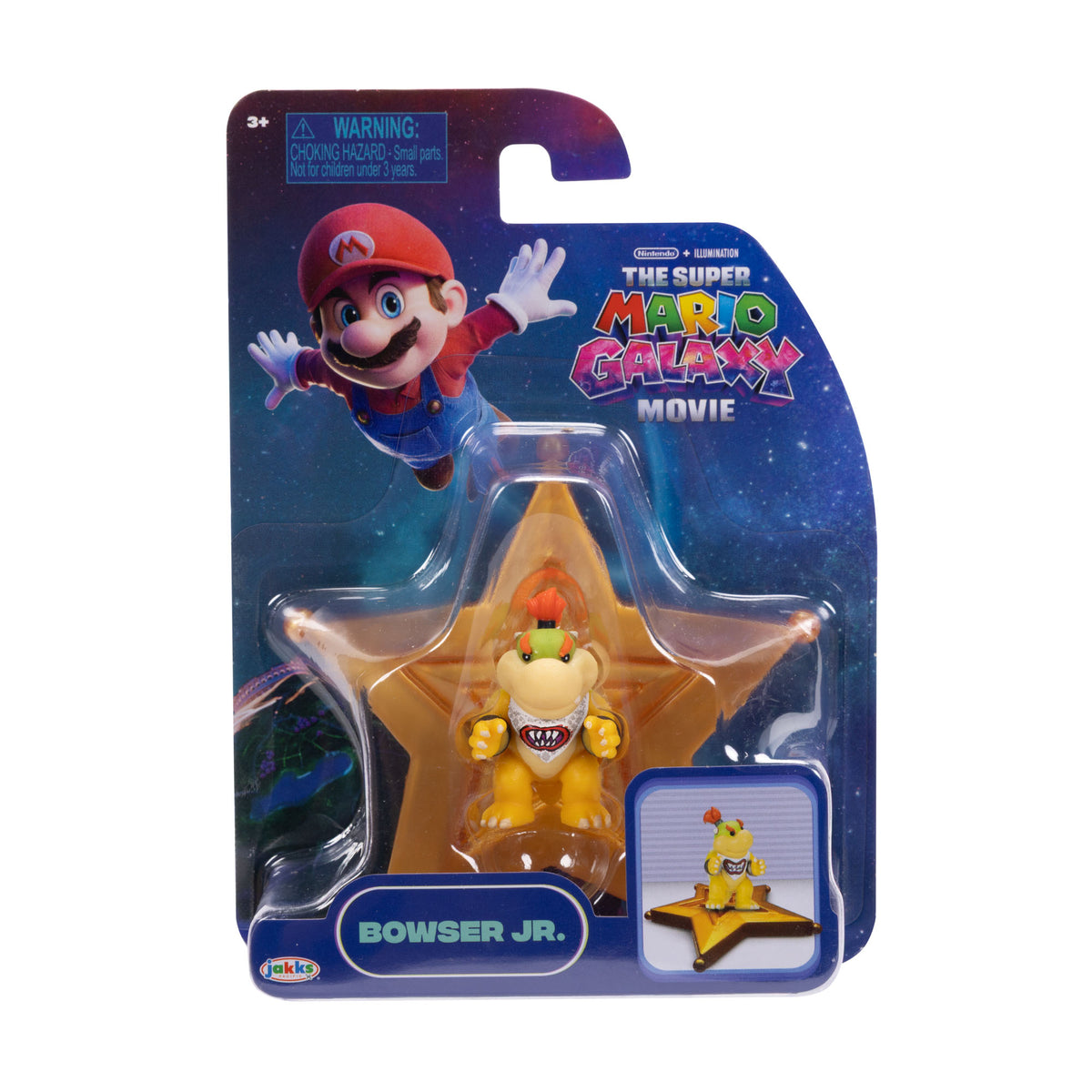 Jakks Pacific Super Mario Galaxy Movie Bowser Jr. 3.8 cm