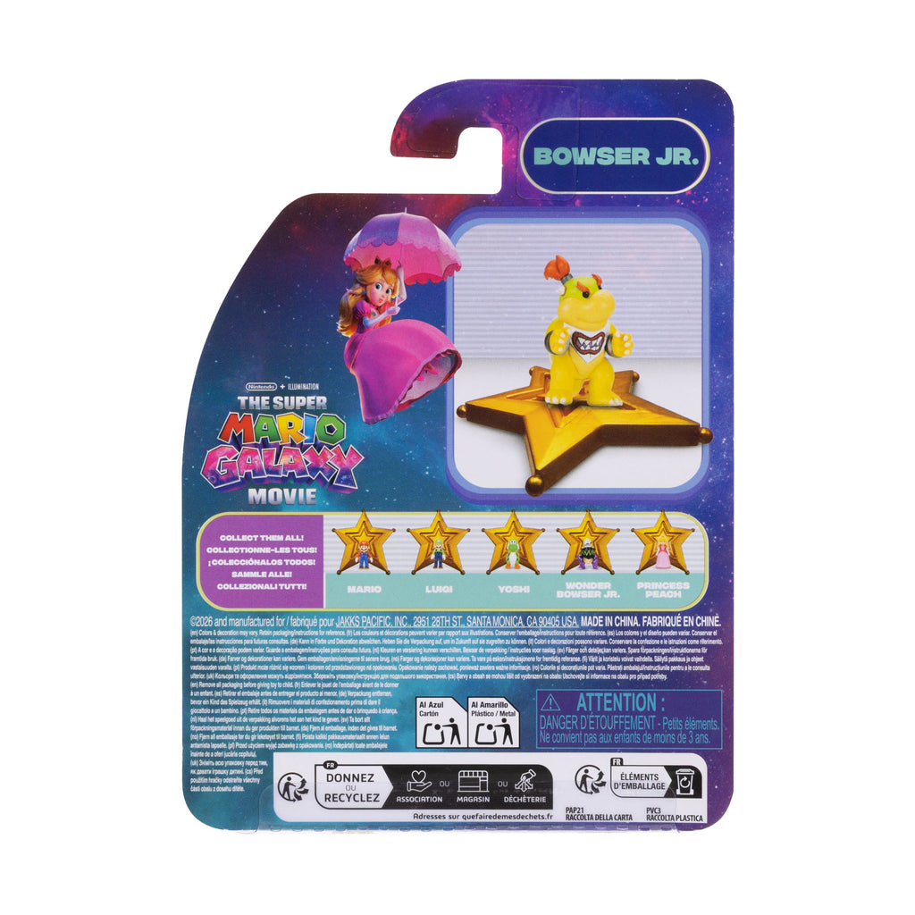 Jakks Pacific Super Mario Galaxy Movie Bowser Jr. 3.8 cm