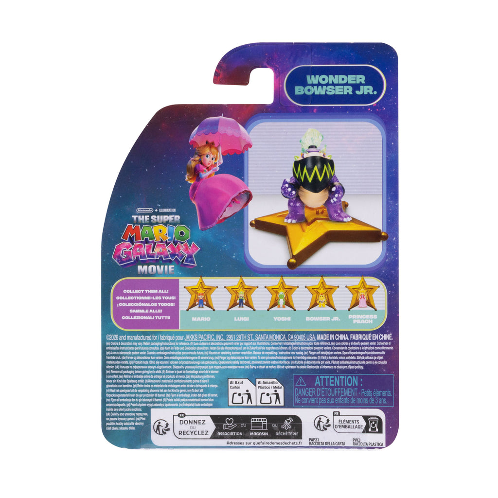 Jakks Pacific Super Mario Galaxy Movie Wonder Bowser Jr. 3.8 cm