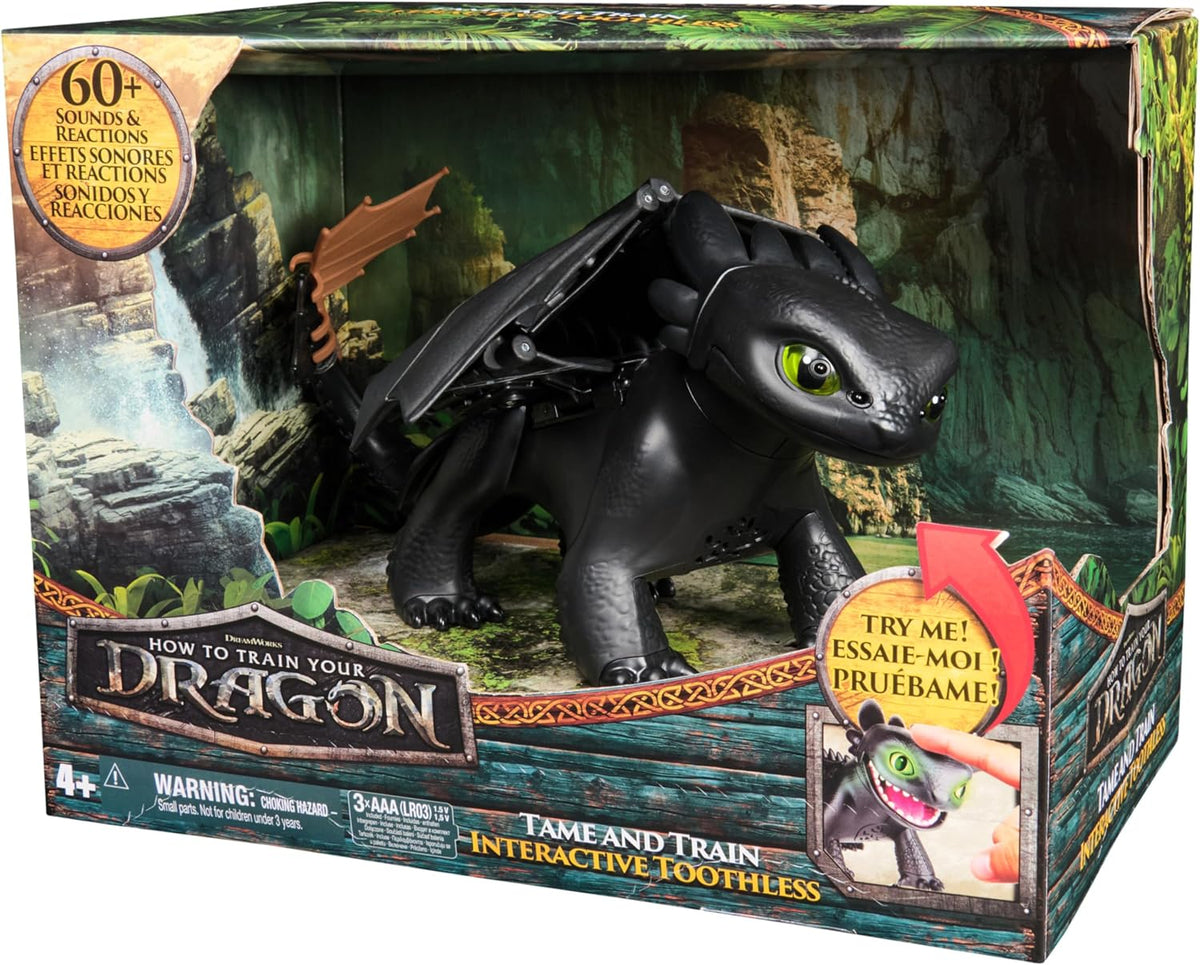 Spin Master Como Entrenar a tu Dragón -Chimuelo Interactivo Domar y Entrenar-