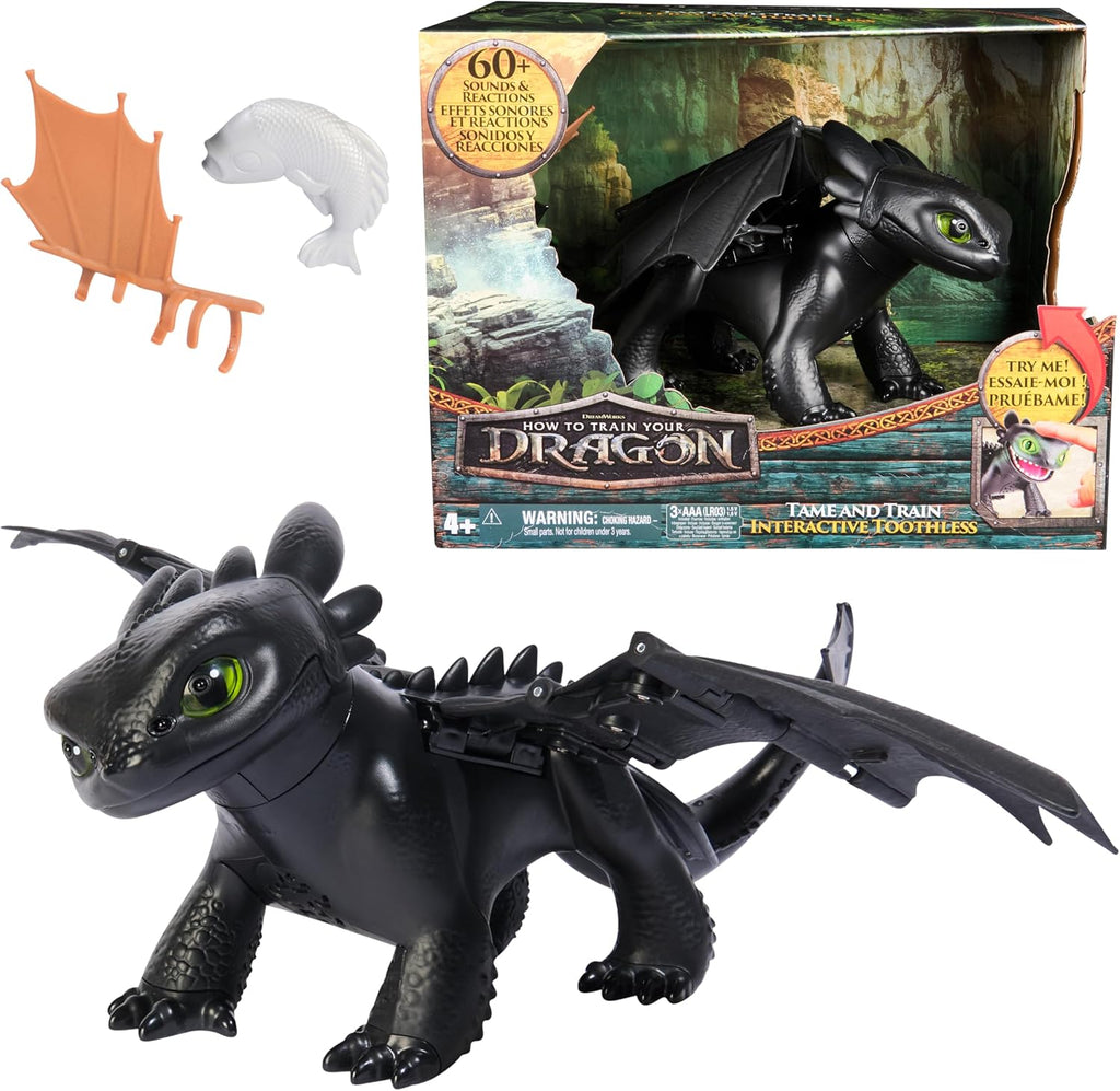 Spin Master Como Entrenar a tu Dragón -Chimuelo Interactivo Domar y Entrenar-