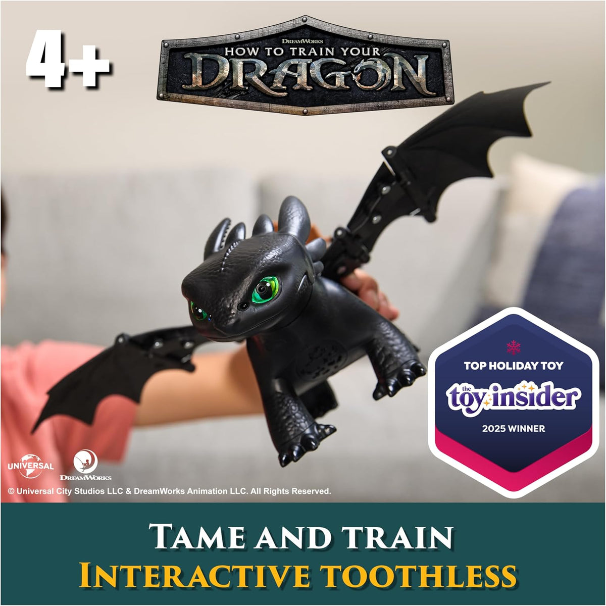 Spin Master Como Entrenar a tu Dragón -Chimuelo Interactivo Domar y Entrenar-