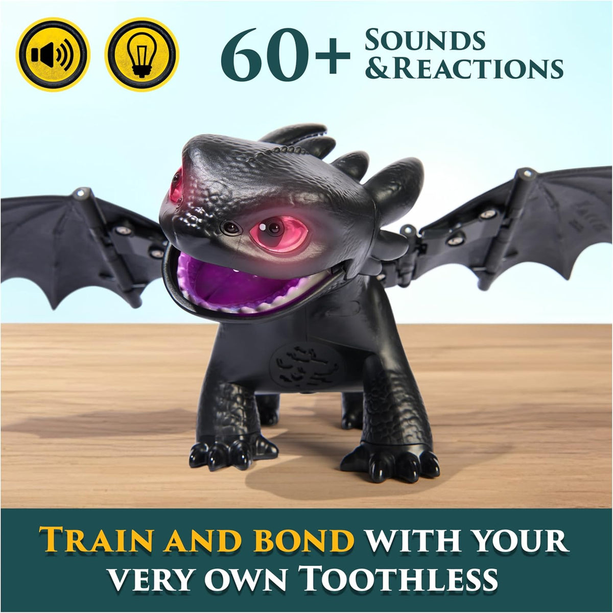 Spin Master Como Entrenar a tu Dragón -Chimuelo Interactivo Domar y Entrenar-
