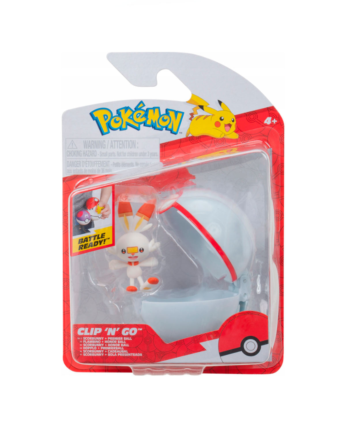 Pokémon Battle Clip´N´Go -Scorbunny Honor Ball-