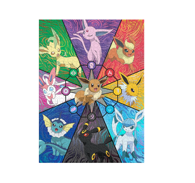 Rompecabezas Pokémon Eevee Edición Original 1000 pzs