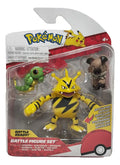 Pokémon Battle Figure Set -Electabuzz Capterpie Rockruff-