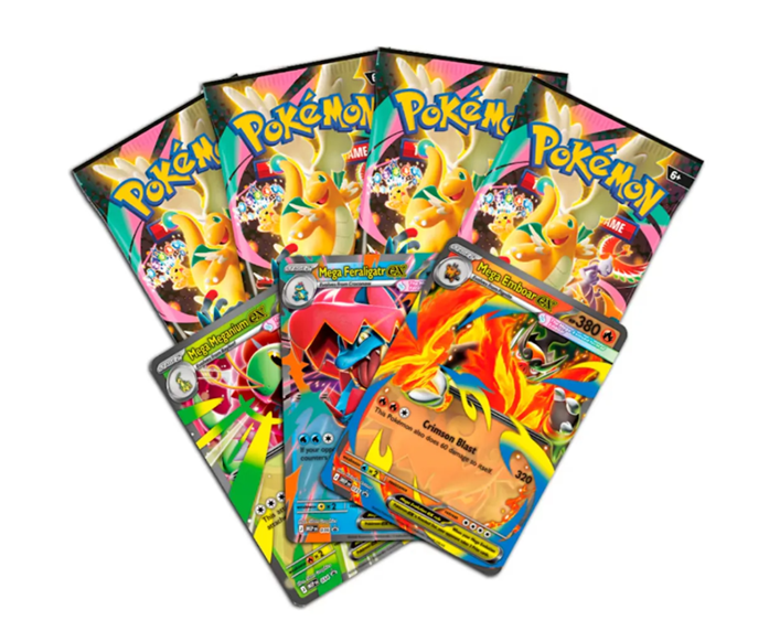 Pokémon TCG Mega Evolución Ascenso Heróico Caja Mega-Feraligatr EX