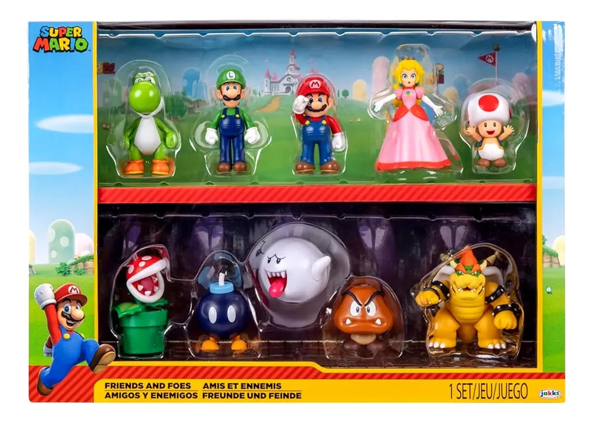 Jakks Pacific Super Mario Friends and Foes 10 Pack