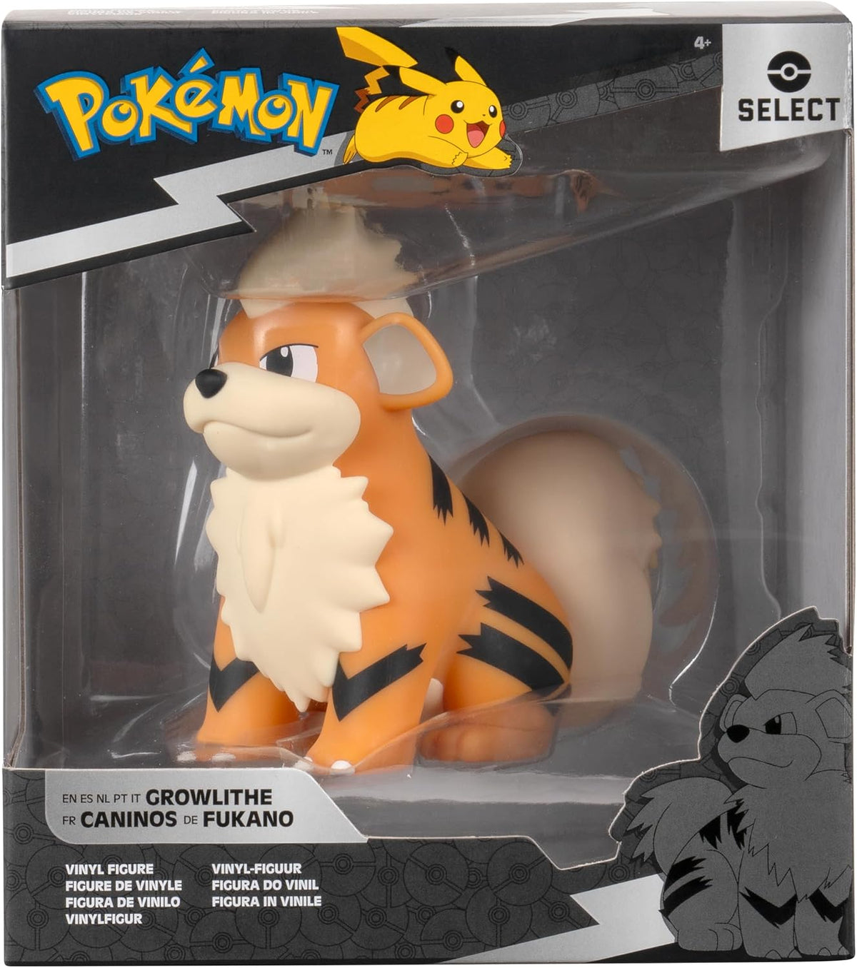 Pokémon Select Figura de Vinilo Growlithe