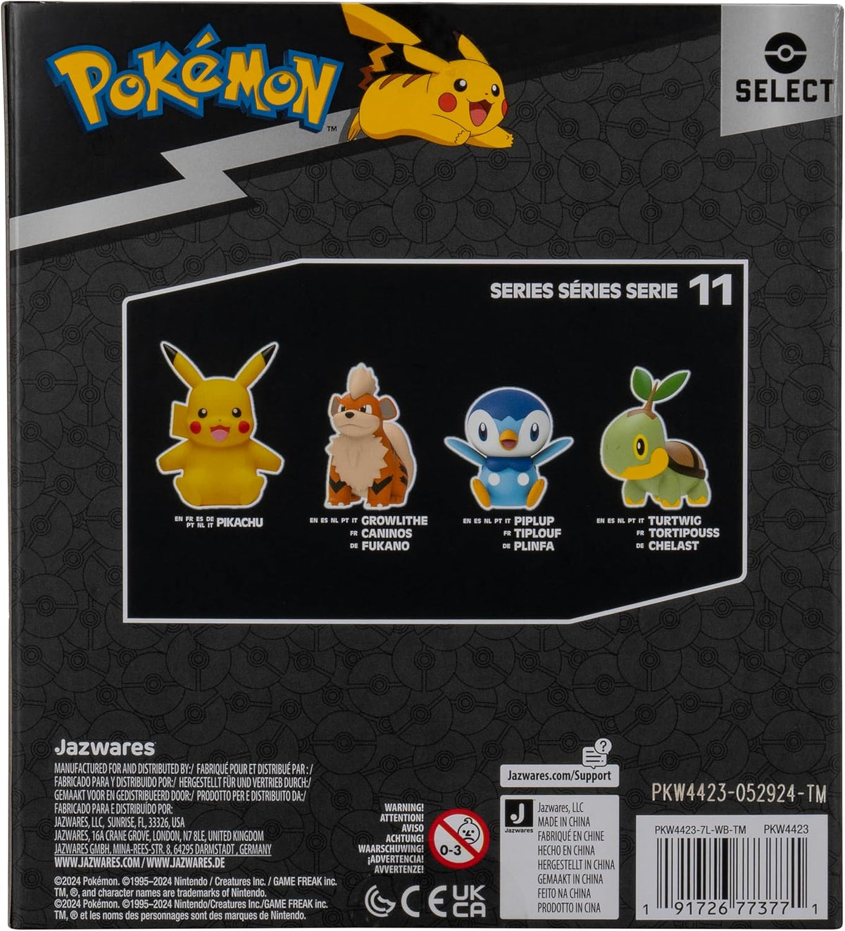 Pokémon Select Figura de Vinilo Growlithe