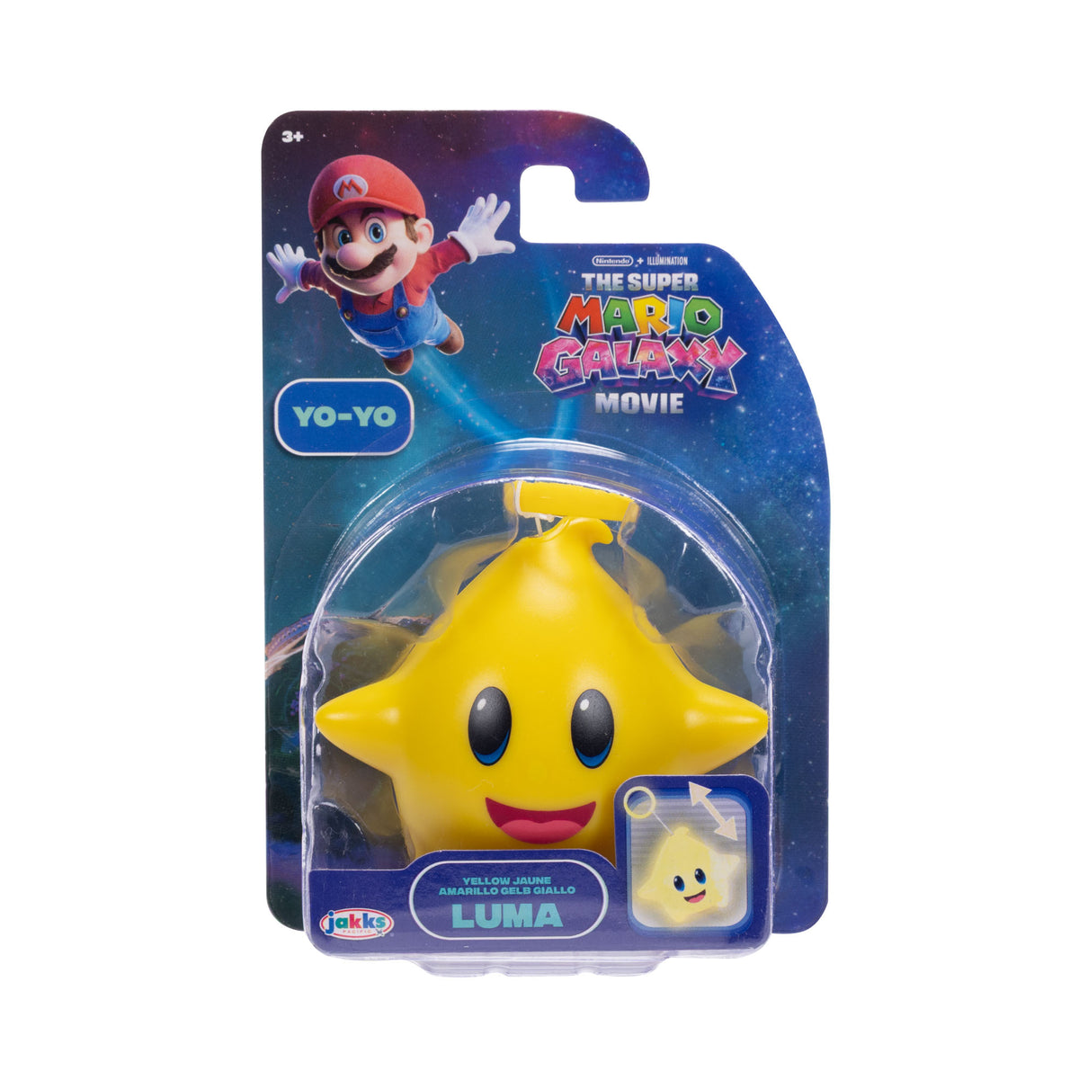 Jakks Pacific Super Mario Galaxy Movie Luma Star Yo-Yo (Yellow)