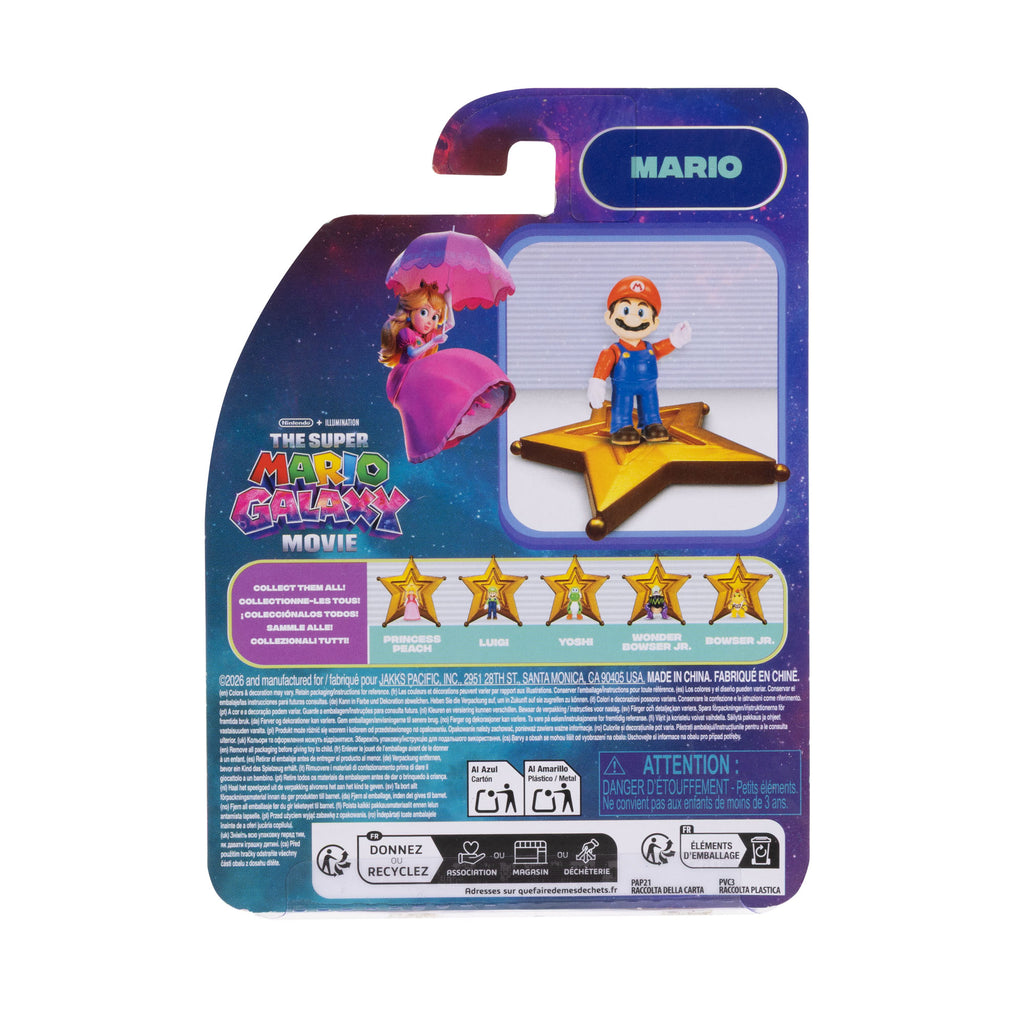 Jakks Pacific Super Mario Galaxy Movie Mario 3.8 cm