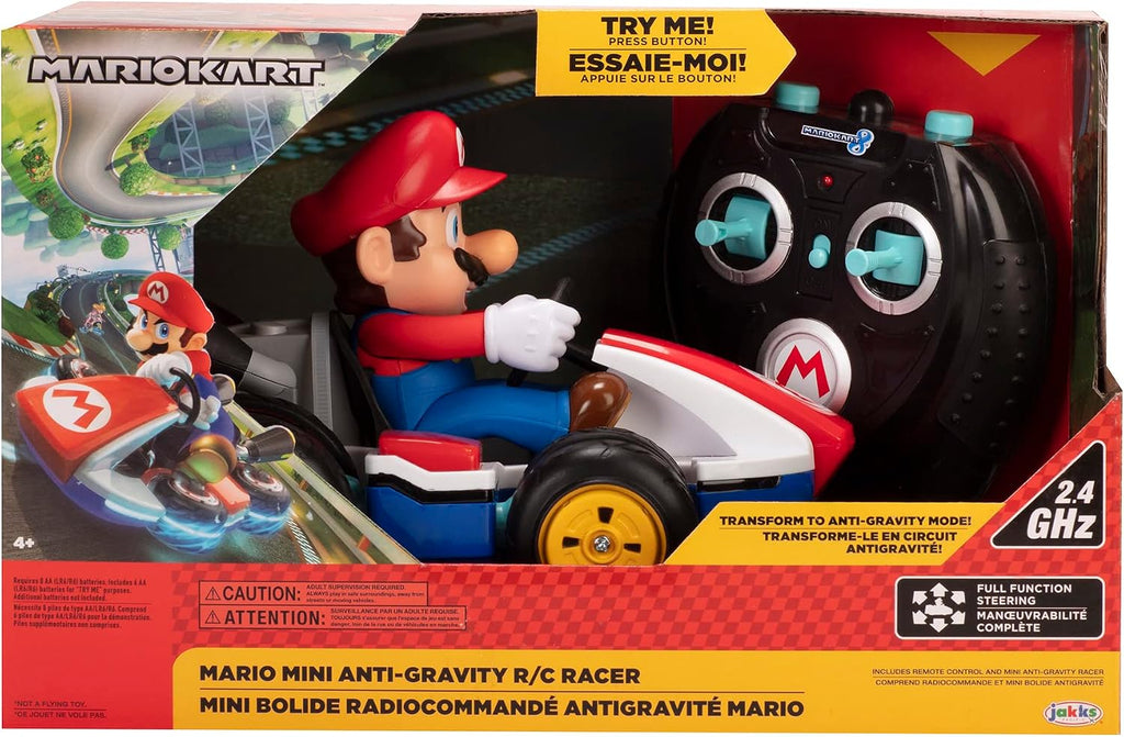 Jakks Pacific Super Mario Kart Anti-Gravity Mini RC Racer Mario