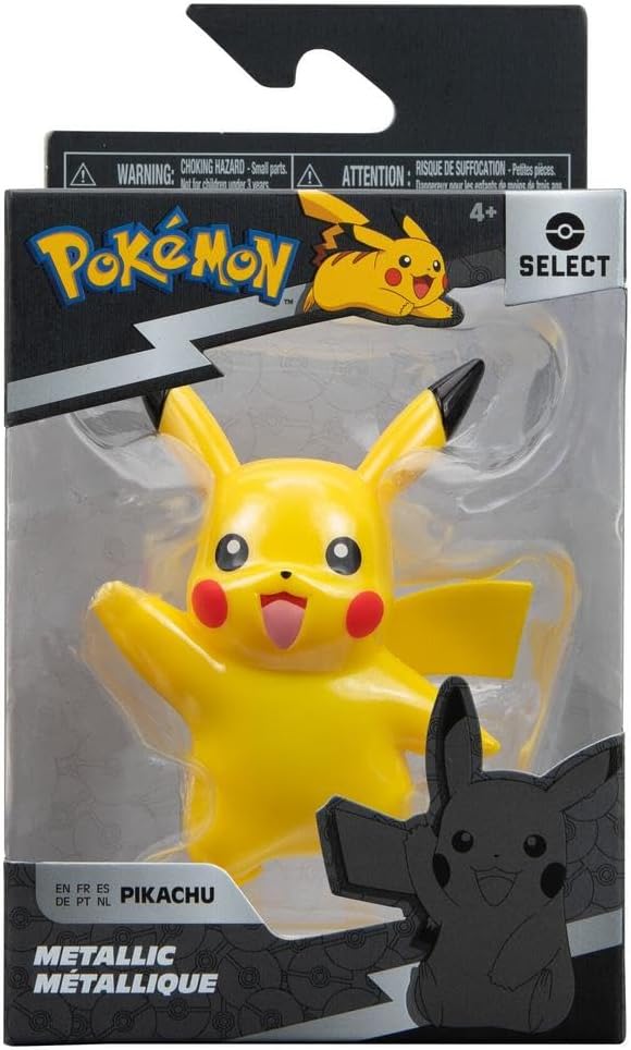 Pokémon Select Metallic 4 Pack -Pikachu Charmander Squirtle Bulbasaur-
