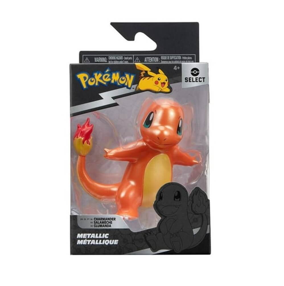 Pokémon Select Metallic 4 Pack -Pikachu Charmander Squirtle Bulbasaur-