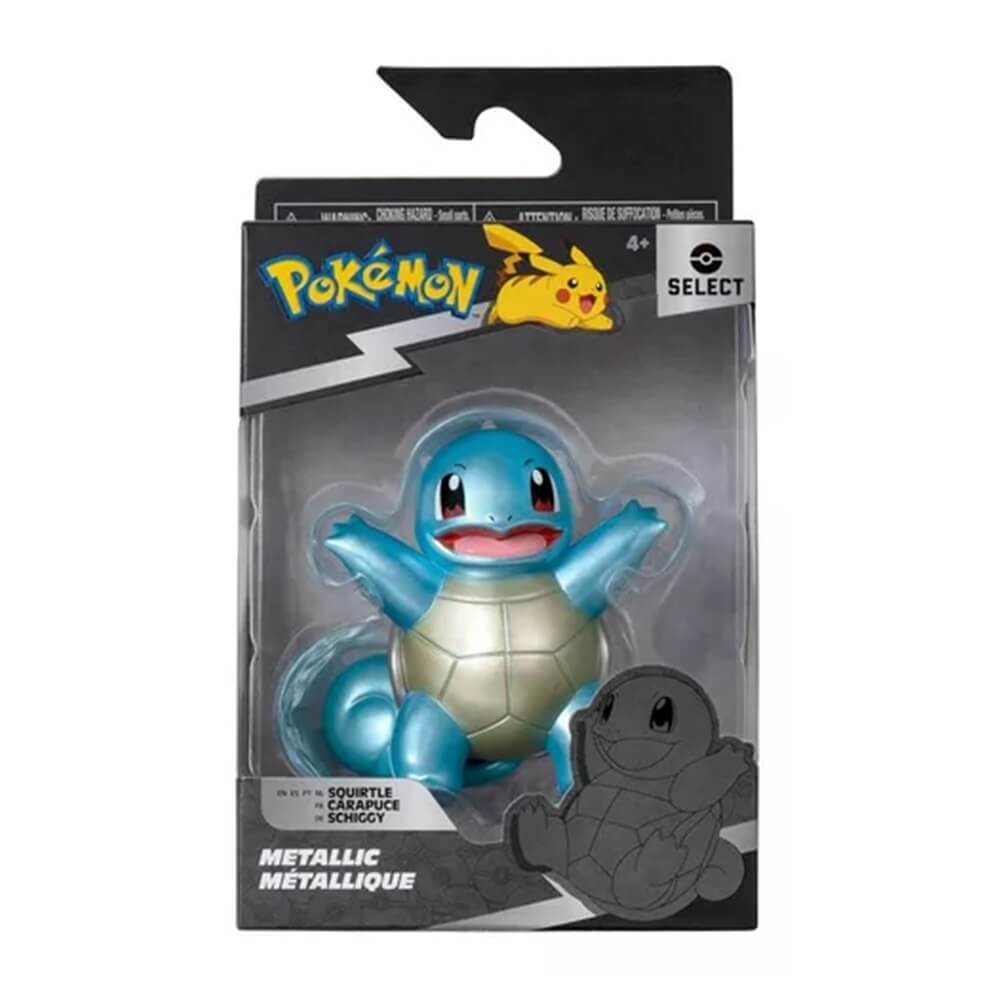 Pokémon Select Metallic 4 Pack -Pikachu Charmander Squirtle Bulbasaur-