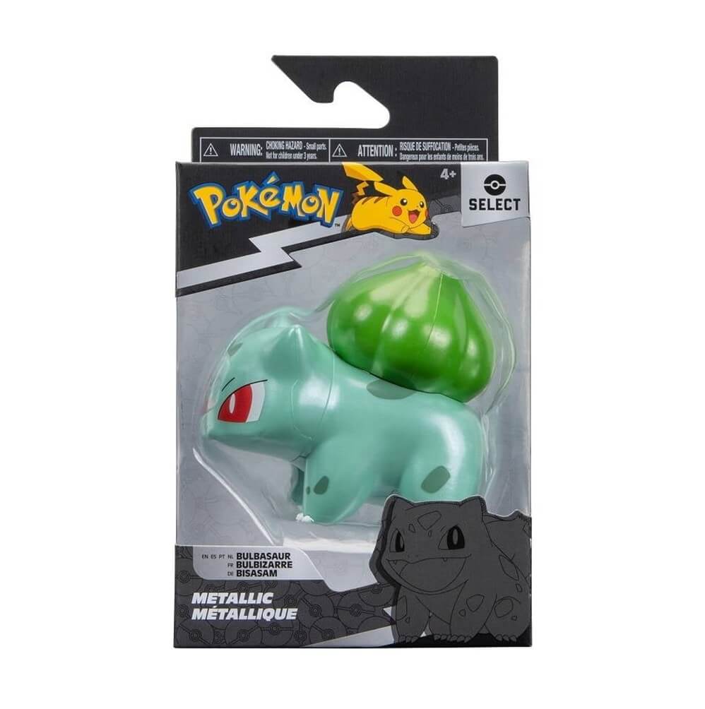 Pokémon Select Metallic 4 Pack -Pikachu Charmander Squirtle Bulbasaur-