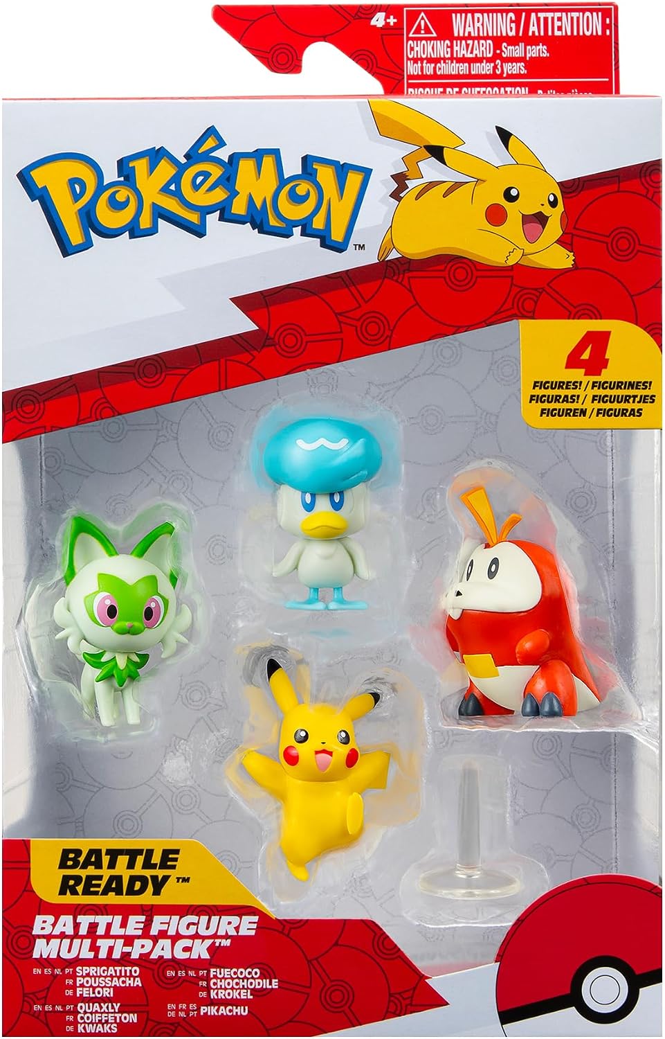 Pokémon Battle Multi Pack Sprigatito Fuecoco Quaxly Pikachu