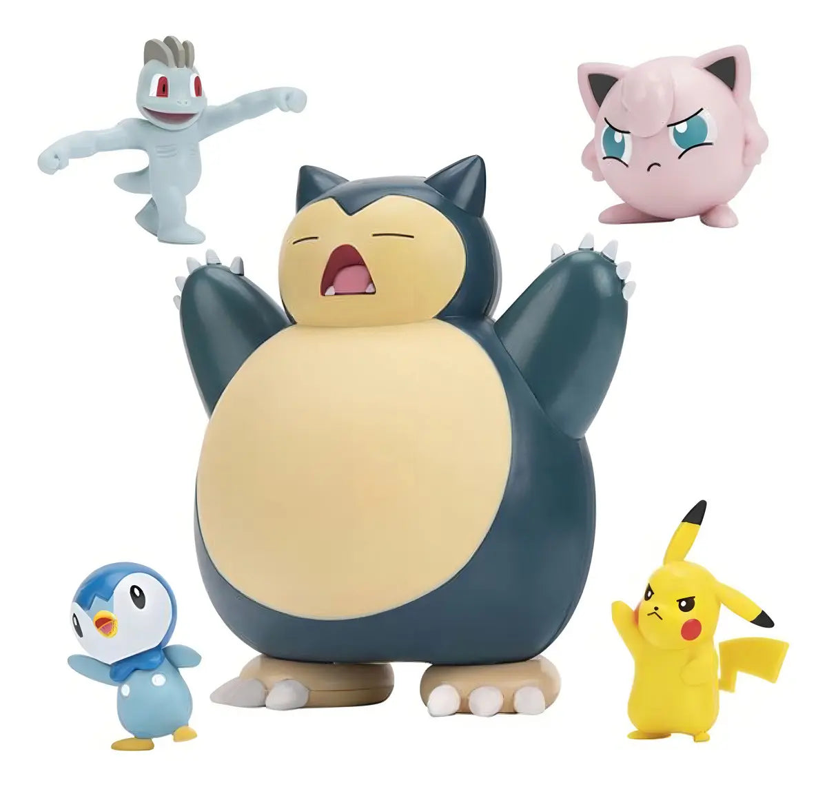 Pokémon Battle Multi Pack Deluxe Edition Snorlax Jigglypuff Machop Piplup Pikachu