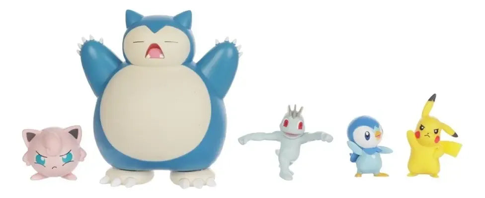 Pokémon Battle Multi Pack Deluxe Edition Snorlax Jigglypuff Machop Piplup Pikachu