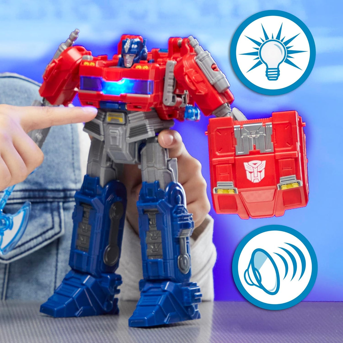 Transformers One Power Flip Optimus Prime
