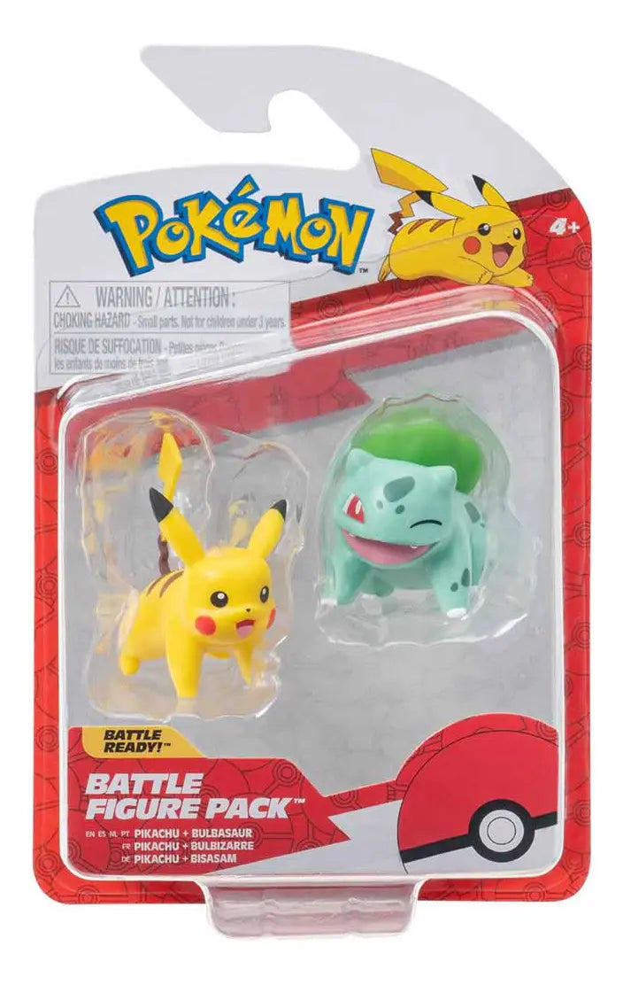 Pokémon Battle Figure Pack -Pikachu Bulbasaur-
