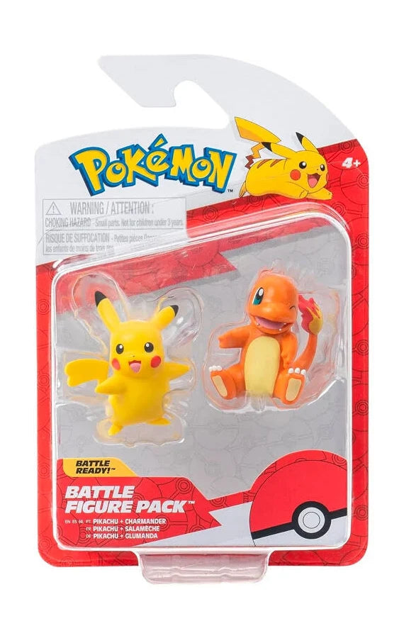 Pokémon Battle Figure Pack -Pikachu Charmander-