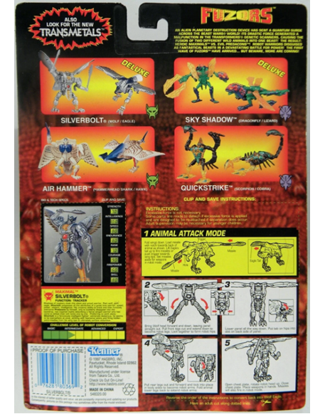 Transformers Beast Wars Fuzors Silverbolt