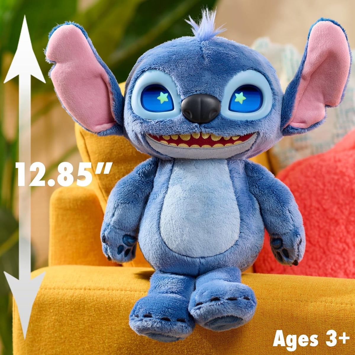 Just Play Disney Stitch Plush Interactivo Many Moods