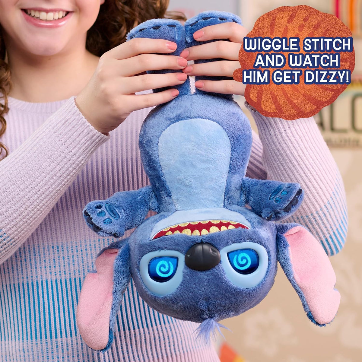 Just Play Disney Stitch Plush Interactivo Many Moods