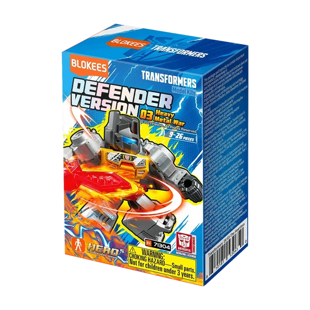 BLOKEES Transformers Defender Version 03 Heavy Metal War (Caja completa)
